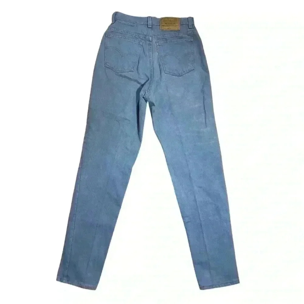 Vintage 90s Levis 15921 Orange Tab‎ 8 Tapered Fit 100% Cotton Mom Jean Denim